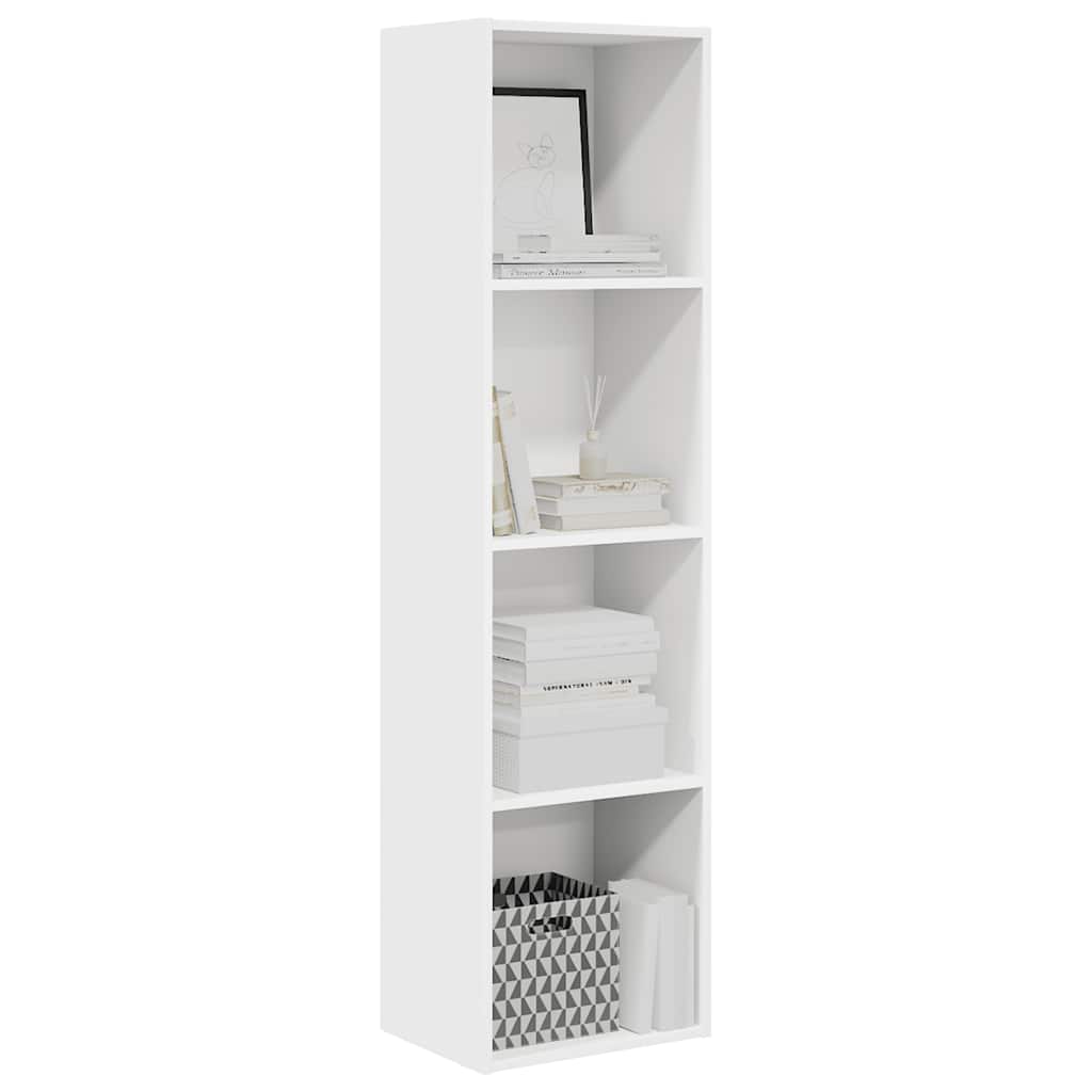 Bibliothèque blanc 40x30x152 cm bois d'ingénierie - XIOS