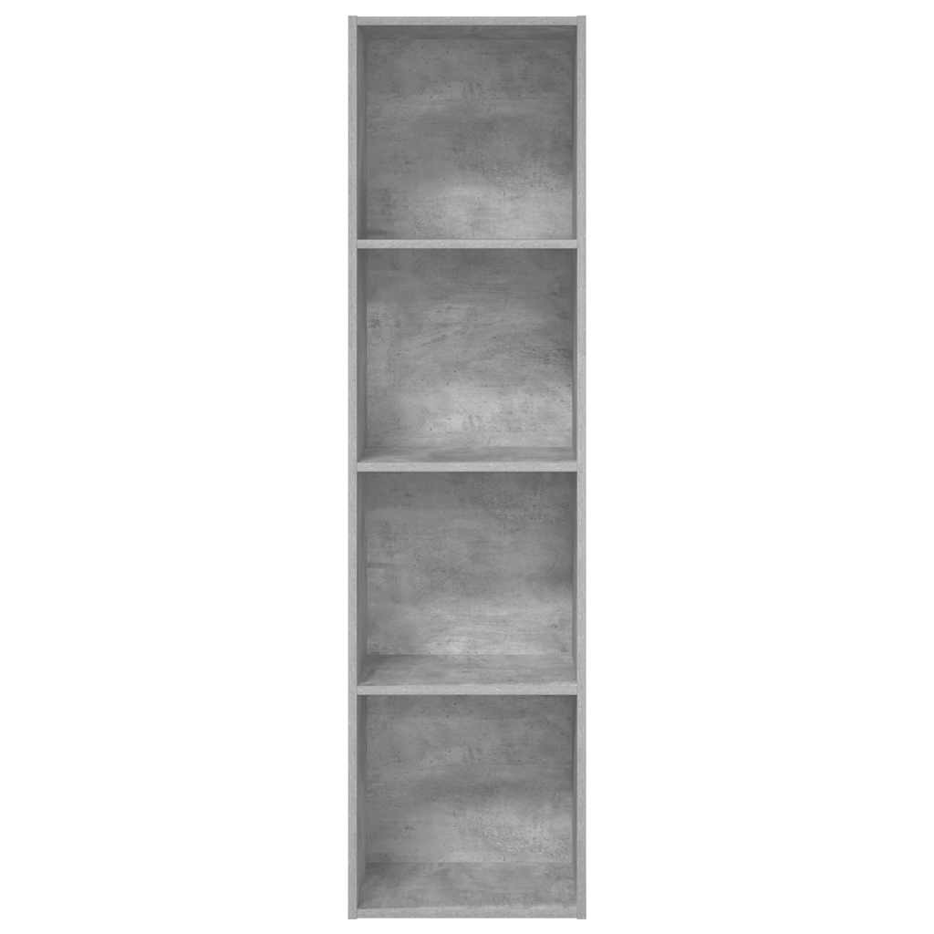 Bibliothèque gris béton 40x30x152 cm bois d'ingénierie - XIOS