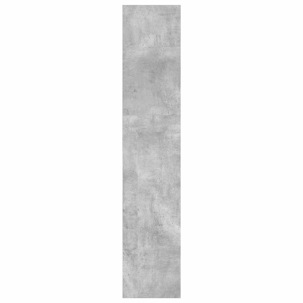 Bibliothèque gris béton 40x30x152 cm bois d'ingénierie - XIOS