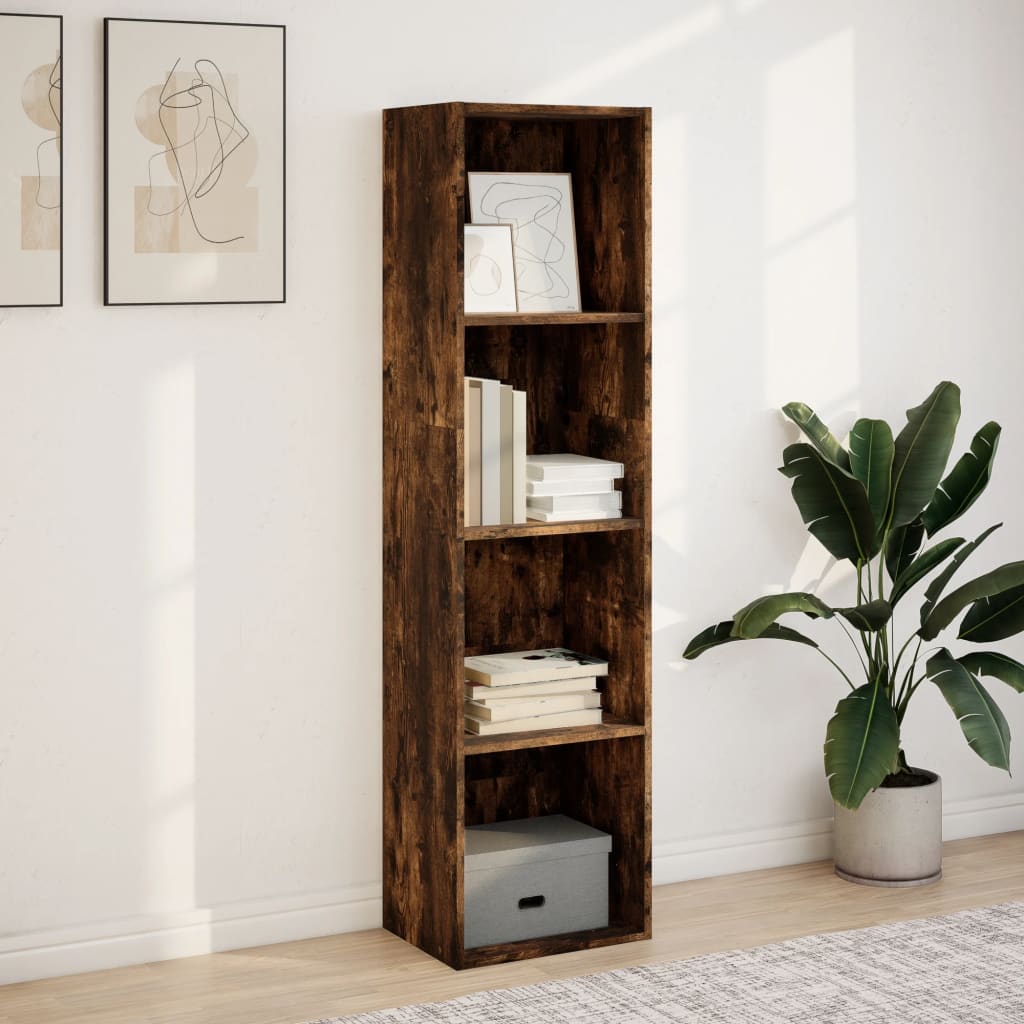 Bibliothèque chêne fumé 40x30x152 cm bois d'ingénierie Bibliothèques vidaXL