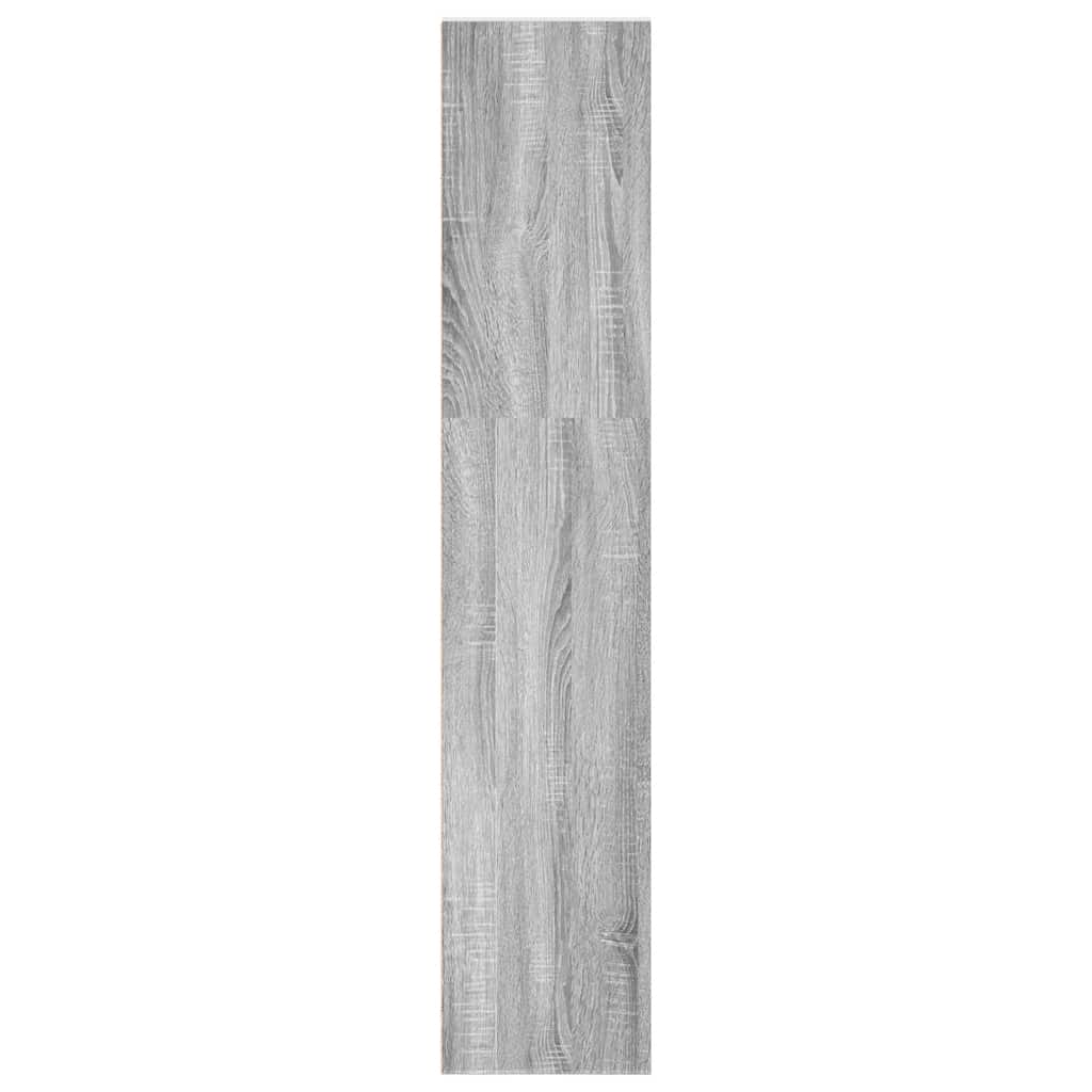 Bibliothèque sonoma gris 40x30x152 cm bois d'ingénierie - XIOS