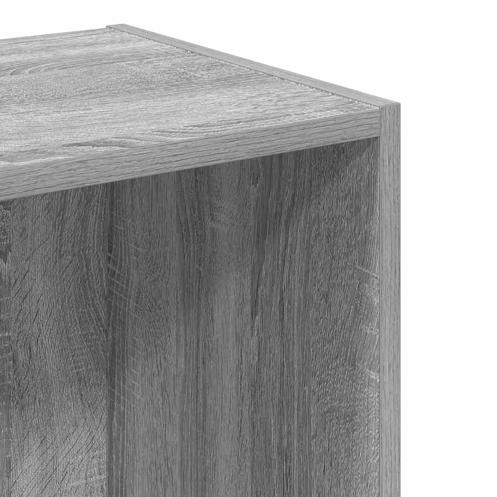 Bibliothèque sonoma gris 40x30x152 cm bois d'ingénierie - XIOS