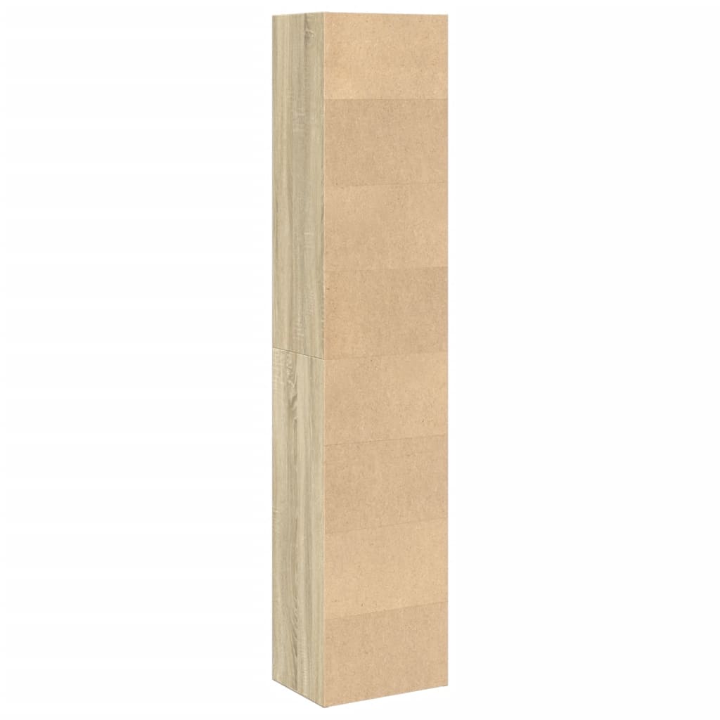 Bibliothèque chêne sonoma 40x30x189 cm bois d'ingénierie - XIOS