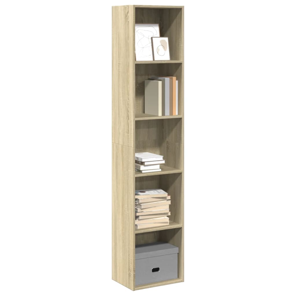 Bibliothèque chêne sonoma 40x30x189 cm bois d'ingénierie - XIOS