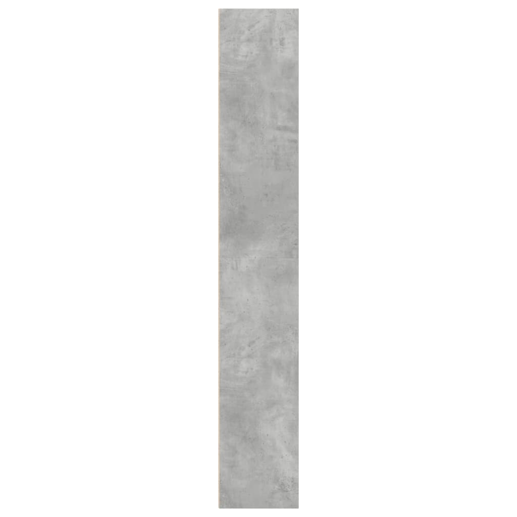 Bibliothèque gris béton 40x30x189 cm bois d'ingénierie - XIOS