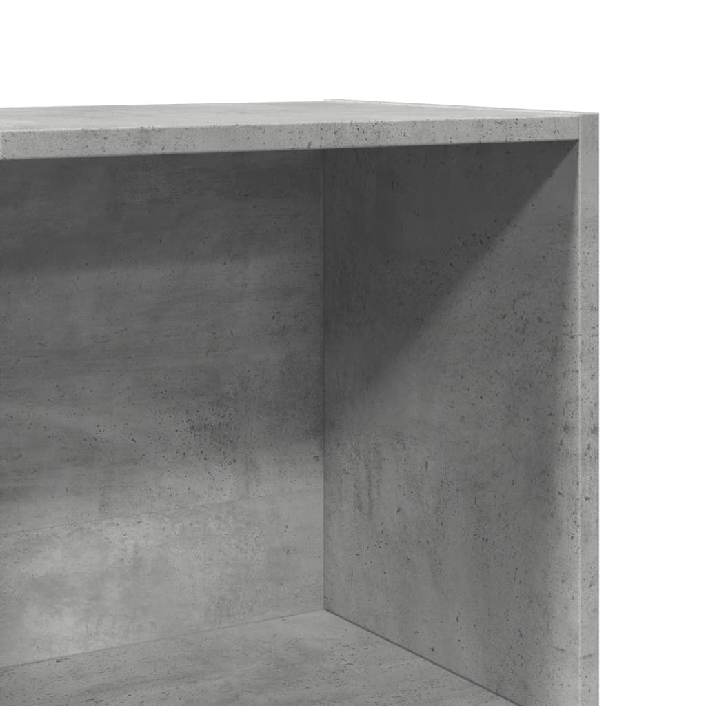 Bibliothèque gris béton 40x30x189 cm bois d'ingénierie - XIOS