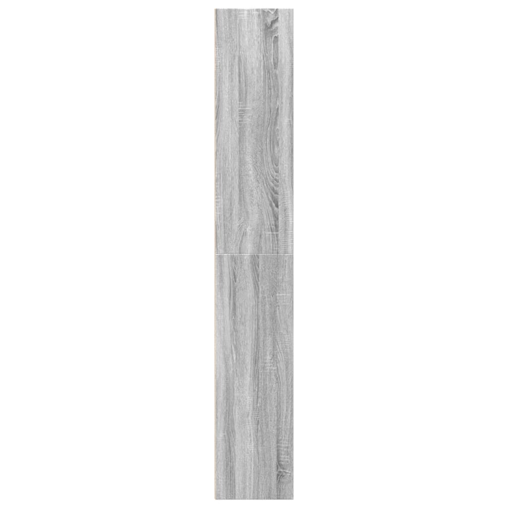 Bibliothèque sonoma gris 40x30x189 cm bois d'ingénierie - XIOS
