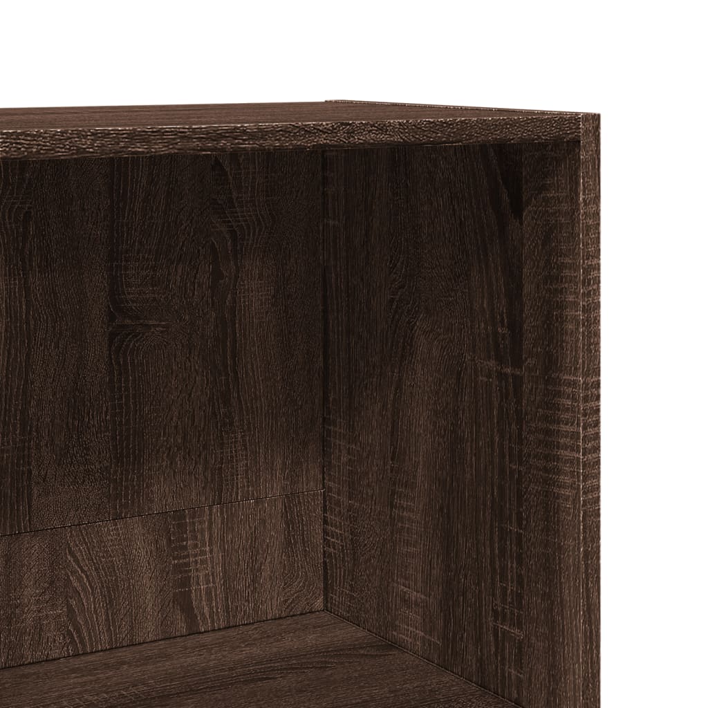 Bibliothèque chêne marron 40x30x189 cm bois d'ingénierie - XIOS