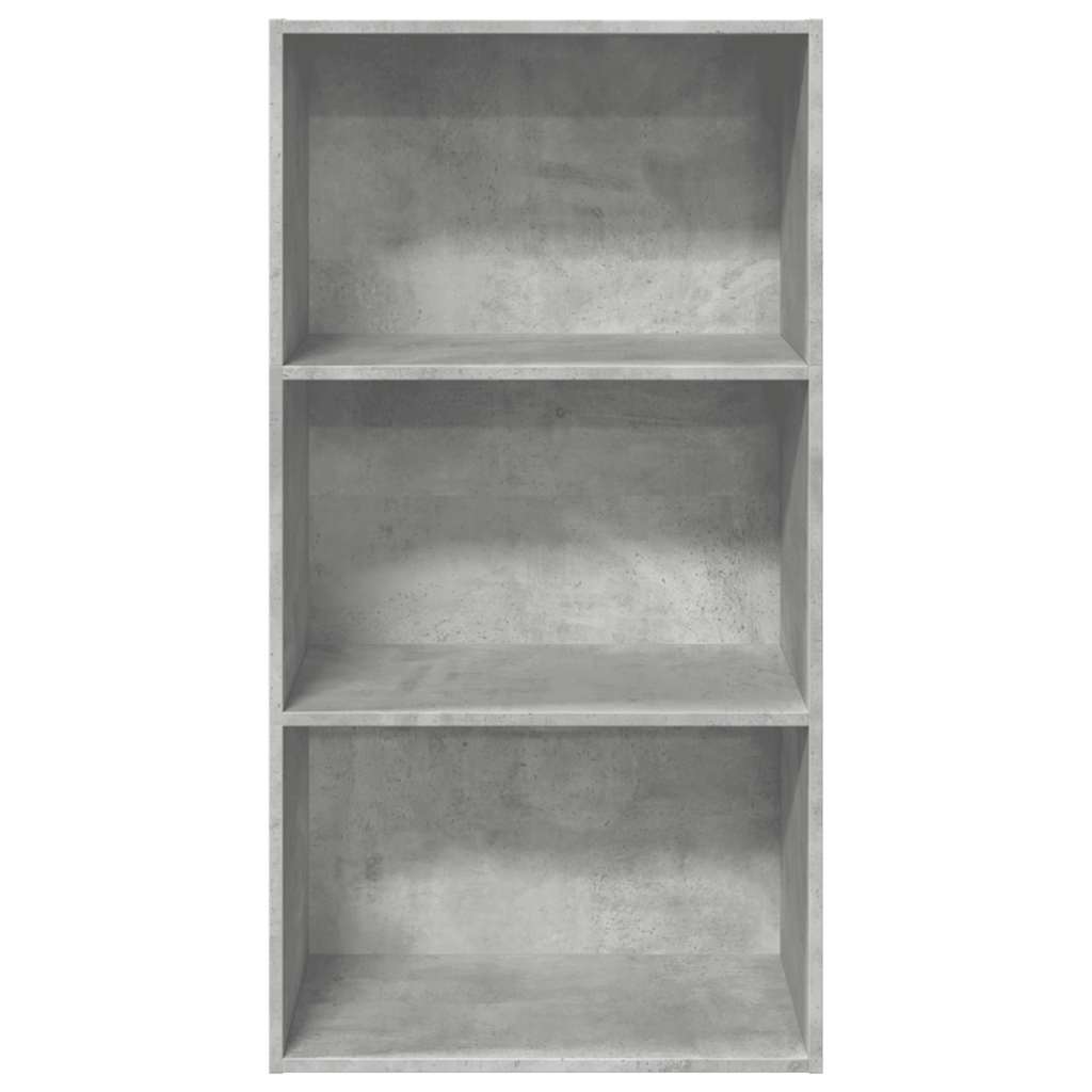 Bibliothèque gris béton 60x30x114 cm bois d'ingénierie - XIOS