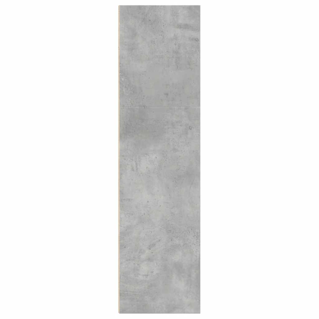 Bibliothèque gris béton 60x30x114 cm bois d'ingénierie - XIOS