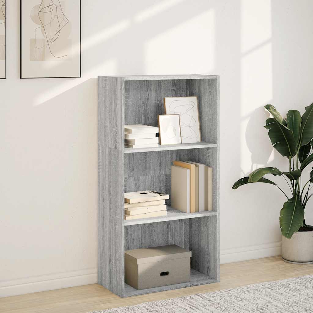 Bibliothèque sonoma gris 60x30x114 cm bois d'ingénierie - XIOS