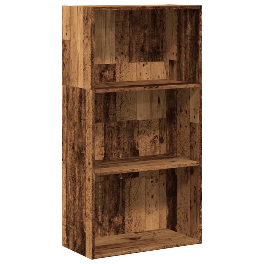 Bibliothèque vieux bois 60x30x114 cm bois d'ingénierie - XIOS