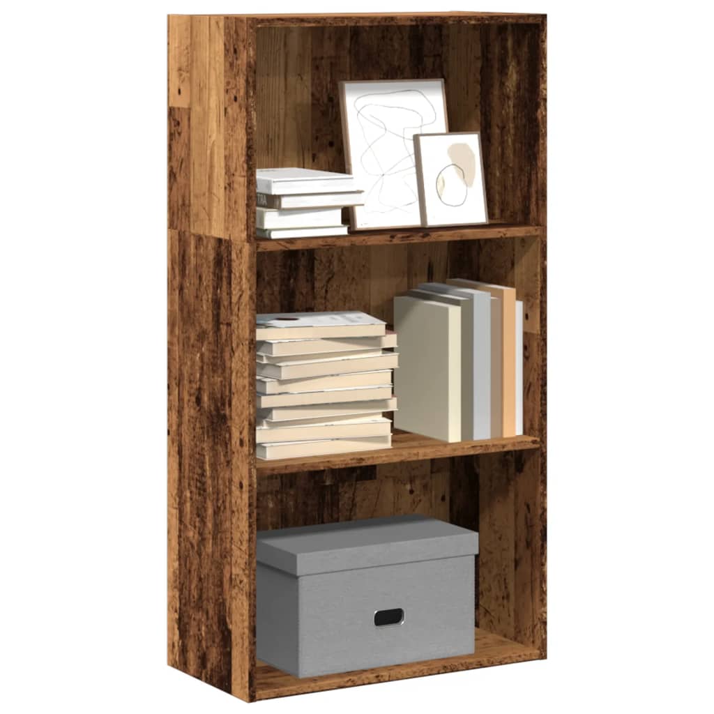 Bibliothèque vieux bois 60x30x114 cm bois d'ingénierie - XIOS