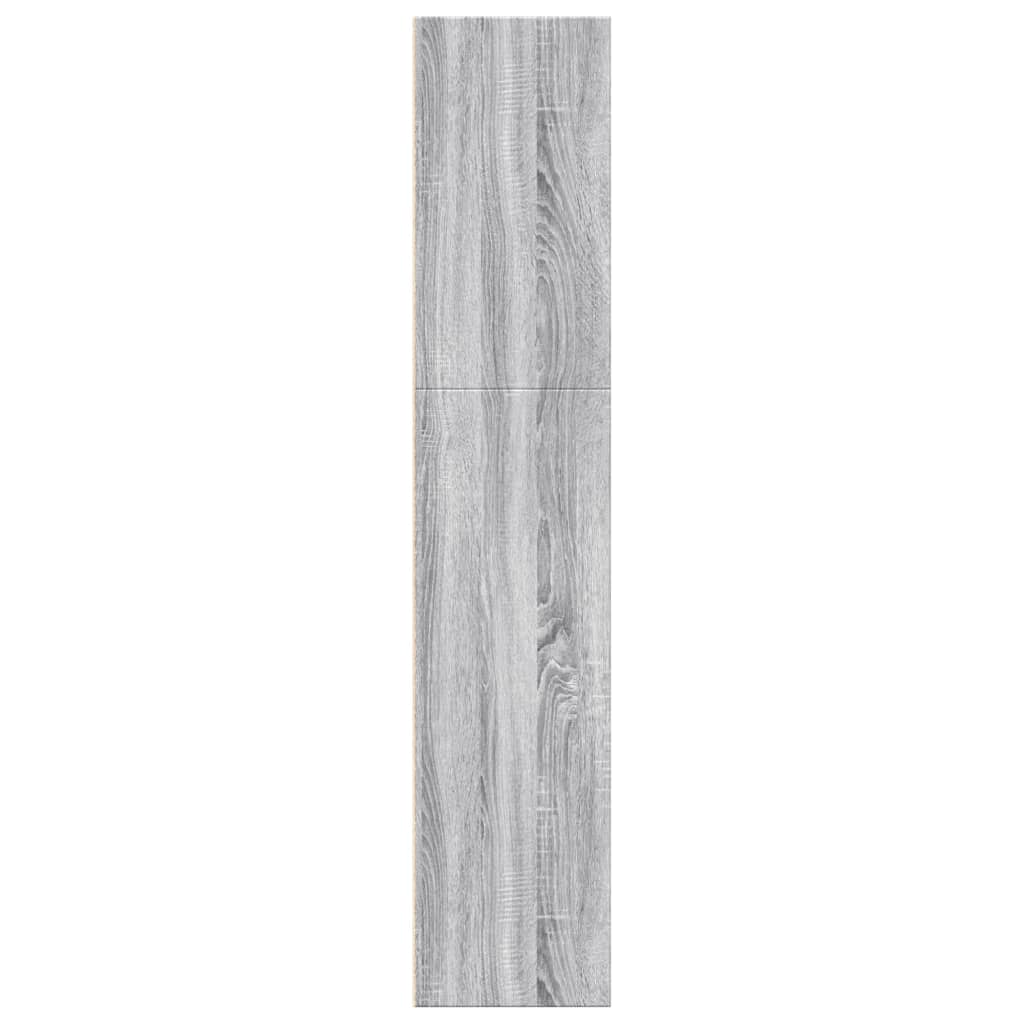 Bibliothèque sonoma gris 60x30x152 cm bois d'ingénierie - XIOS