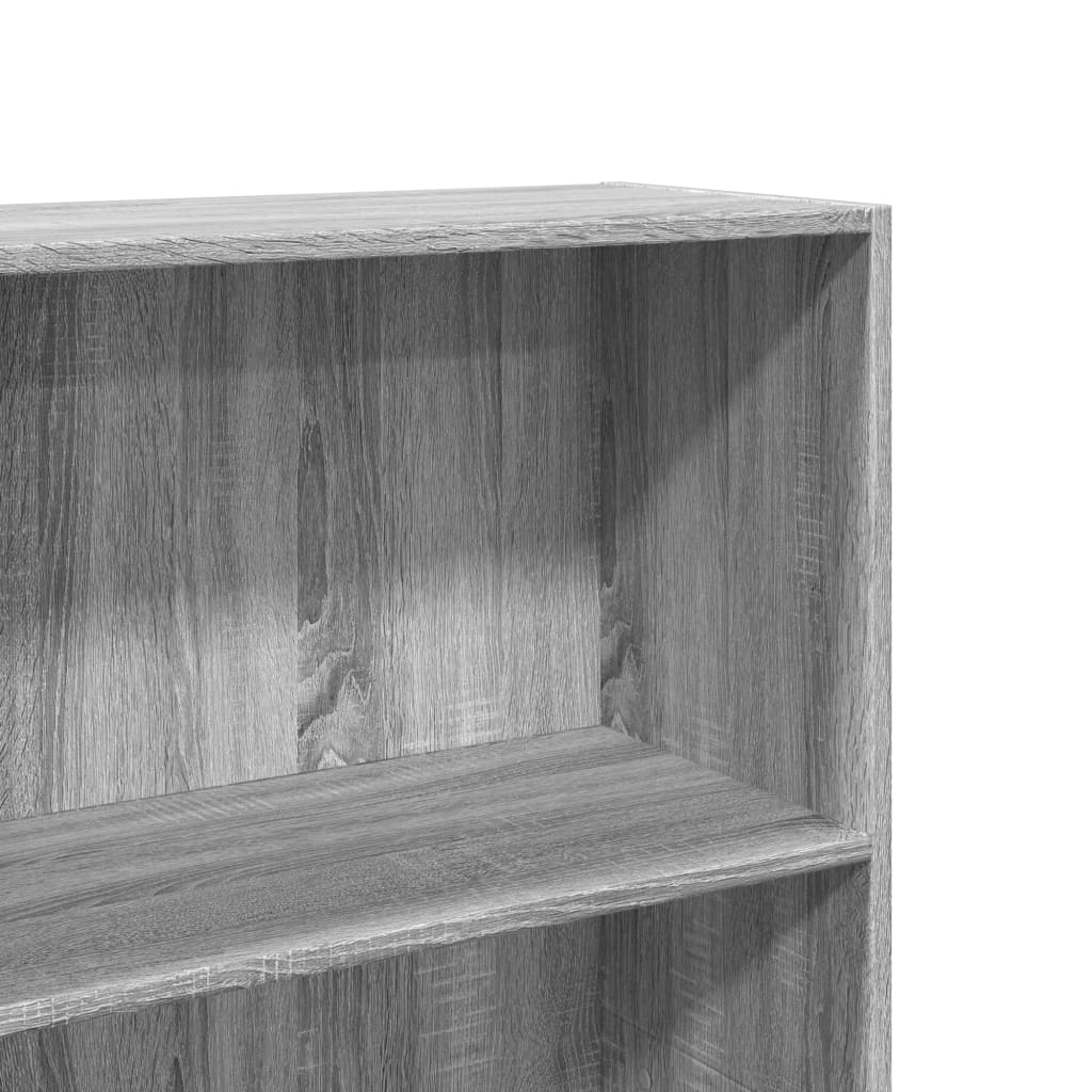 Bibliothèque sonoma gris 60x30x152 cm bois d'ingénierie - XIOS