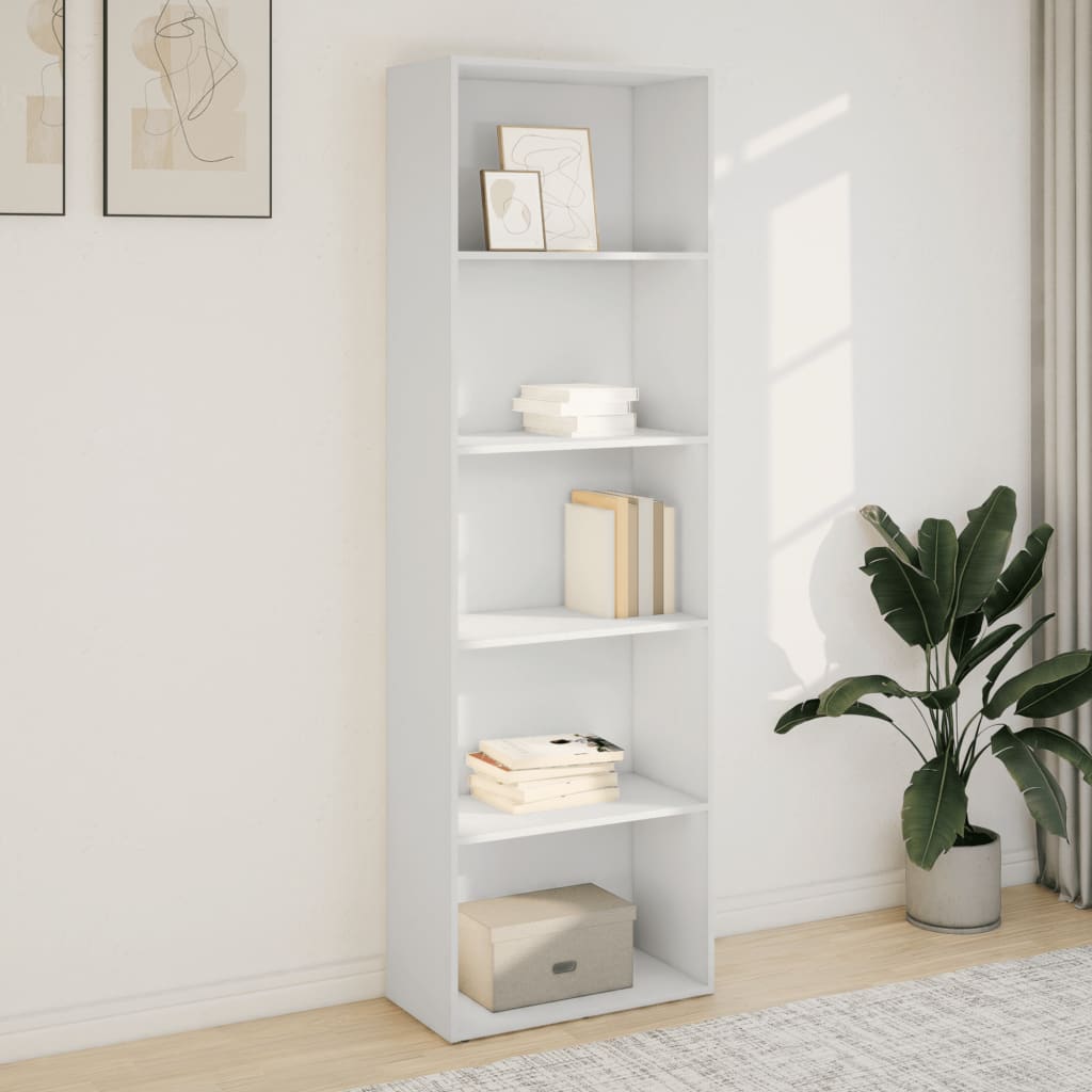 Bibliothèque blanc 60x30x189 cm bois d'ingénierie - XIOS