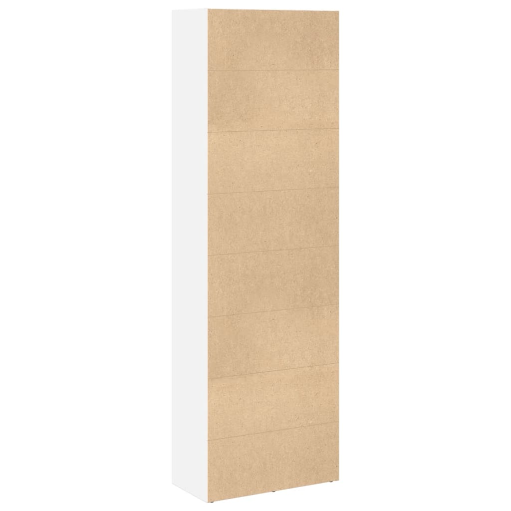 Bibliothèque blanc 60x30x189 cm bois d'ingénierie - XIOS