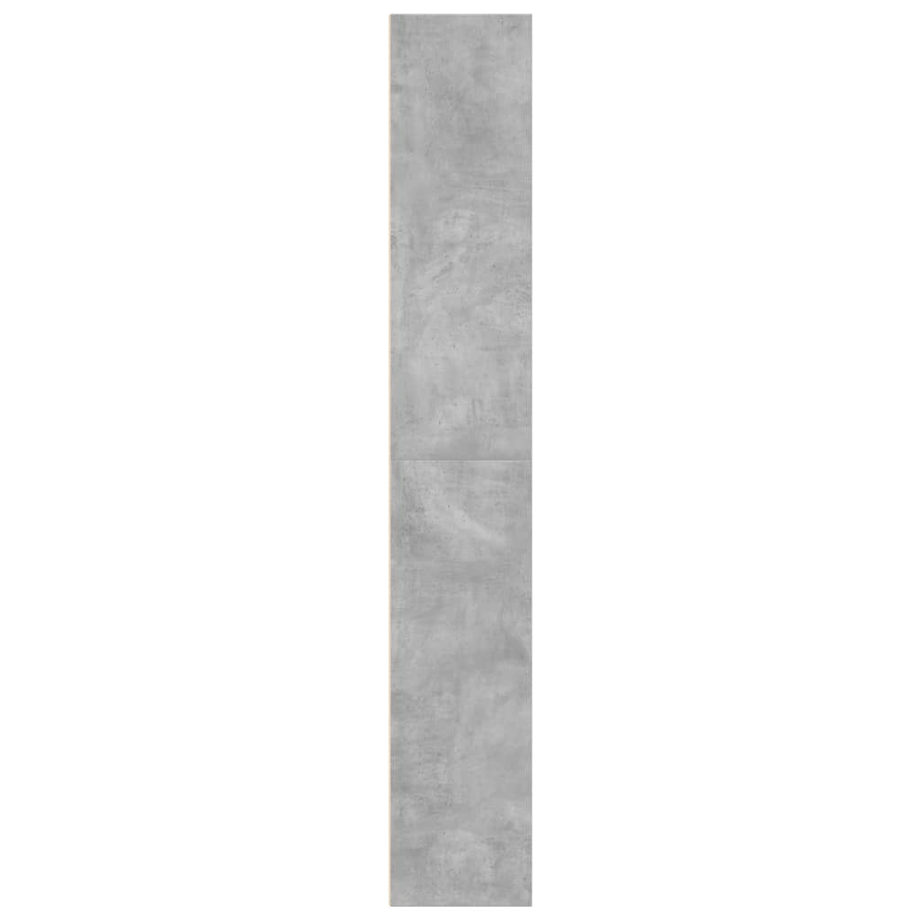 Bibliothèque gris béton 60x30x189 cm bois d'ingénierie - XIOS
