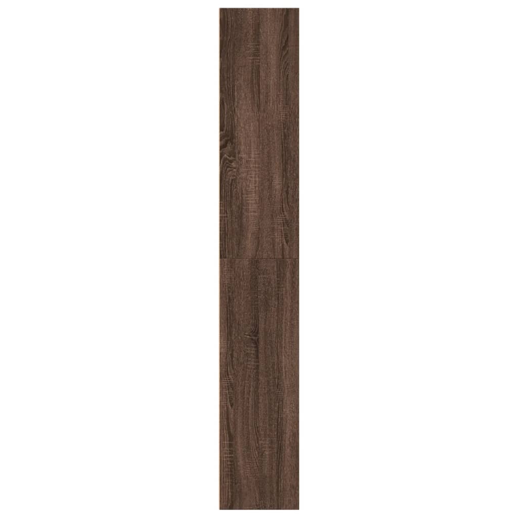Bibliothèque chêne marron 60x30x189 cm bois d'ingénierie - XIOS