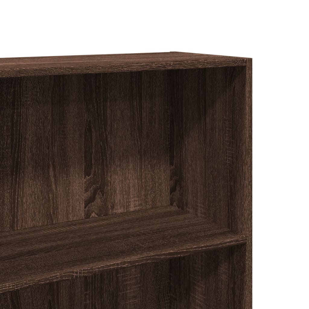 Bibliothèque chêne marron 60x30x189 cm bois d'ingénierie - XIOS