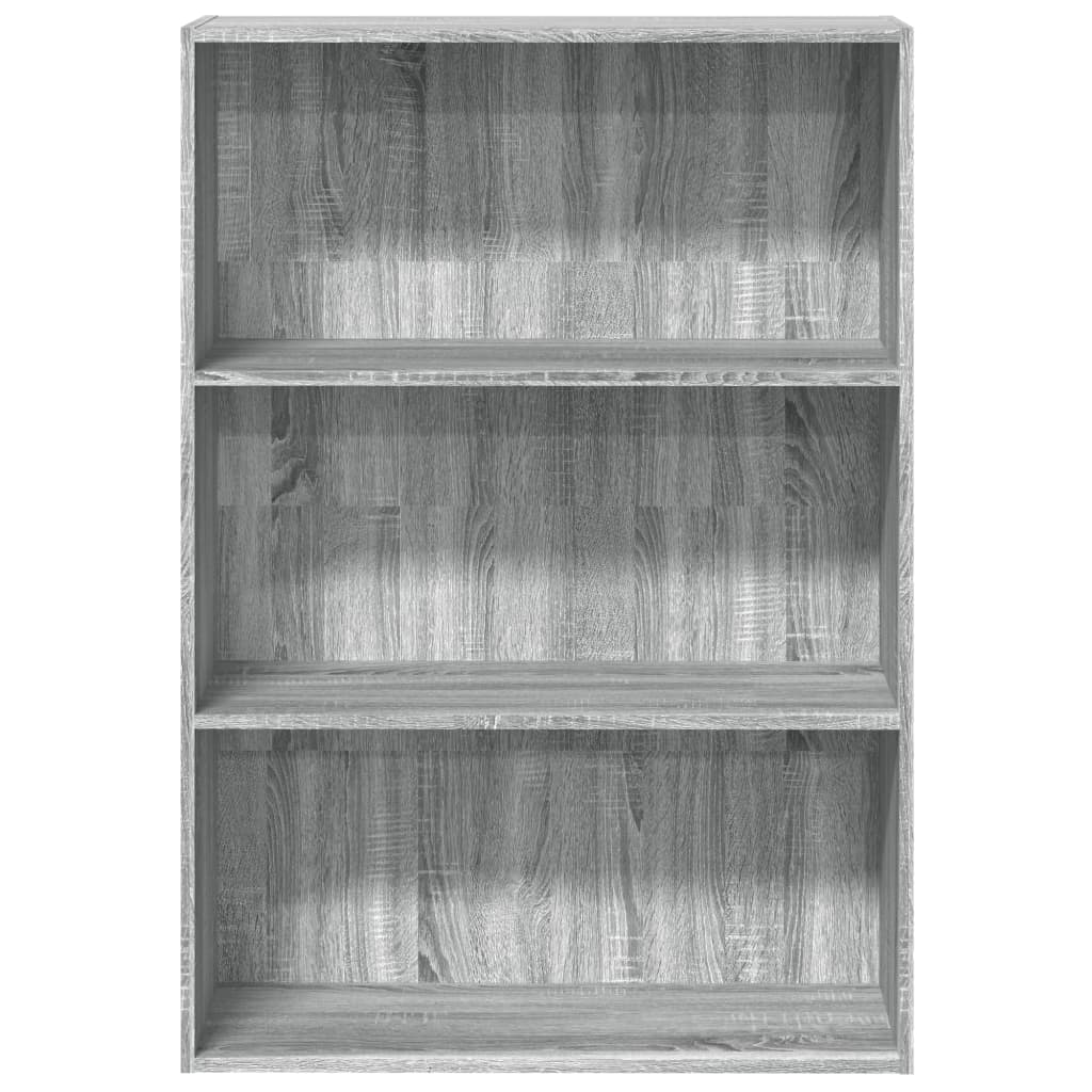 Bibliothèque sonoma gris 80x30x114 cm bois d'ingénierie - XIOS
