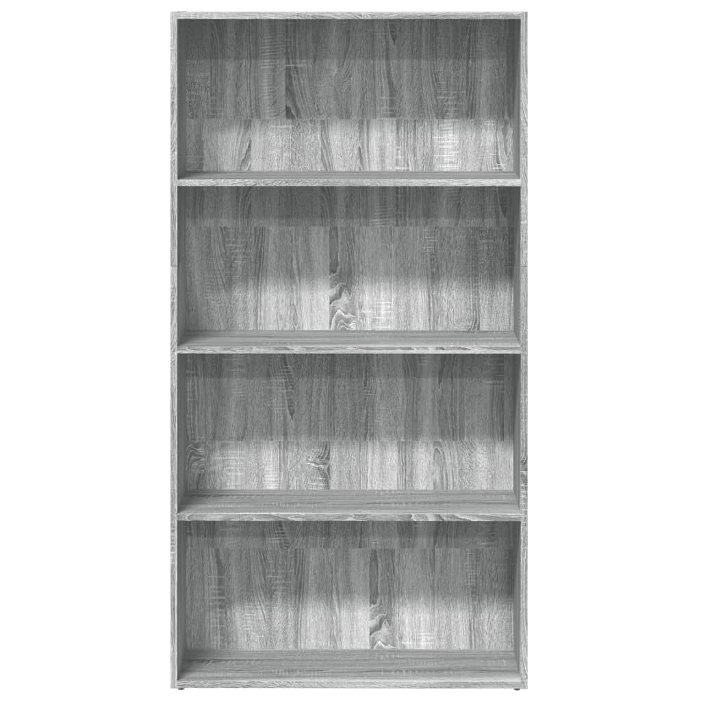 Bibliothèque sonoma gris 80x30x152 cm bois d'ingénierie - XIOS
