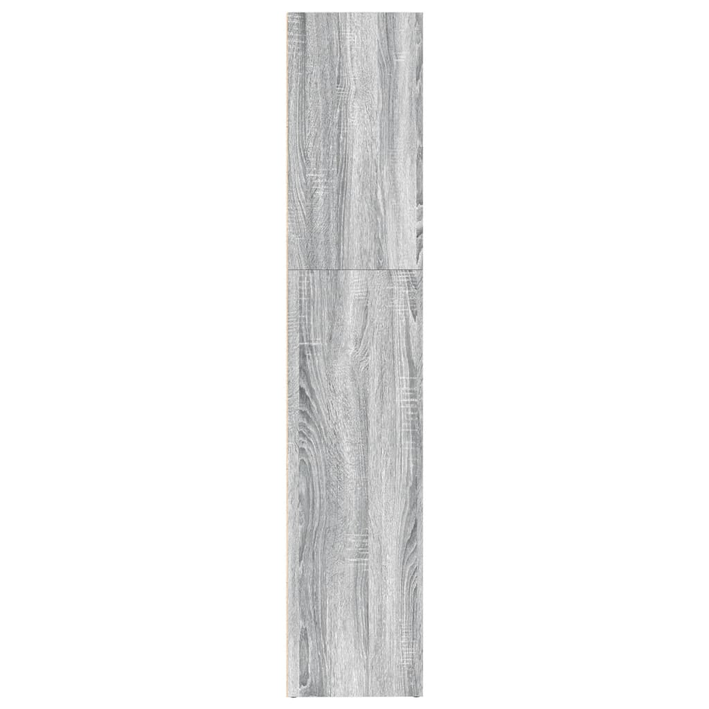 Bibliothèque sonoma gris 80x30x152 cm bois d'ingénierie - XIOS
