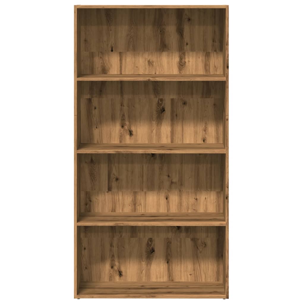Bibliothèque chêne artisanal 80x30x152 cm bois d'ingénierie - XIOS