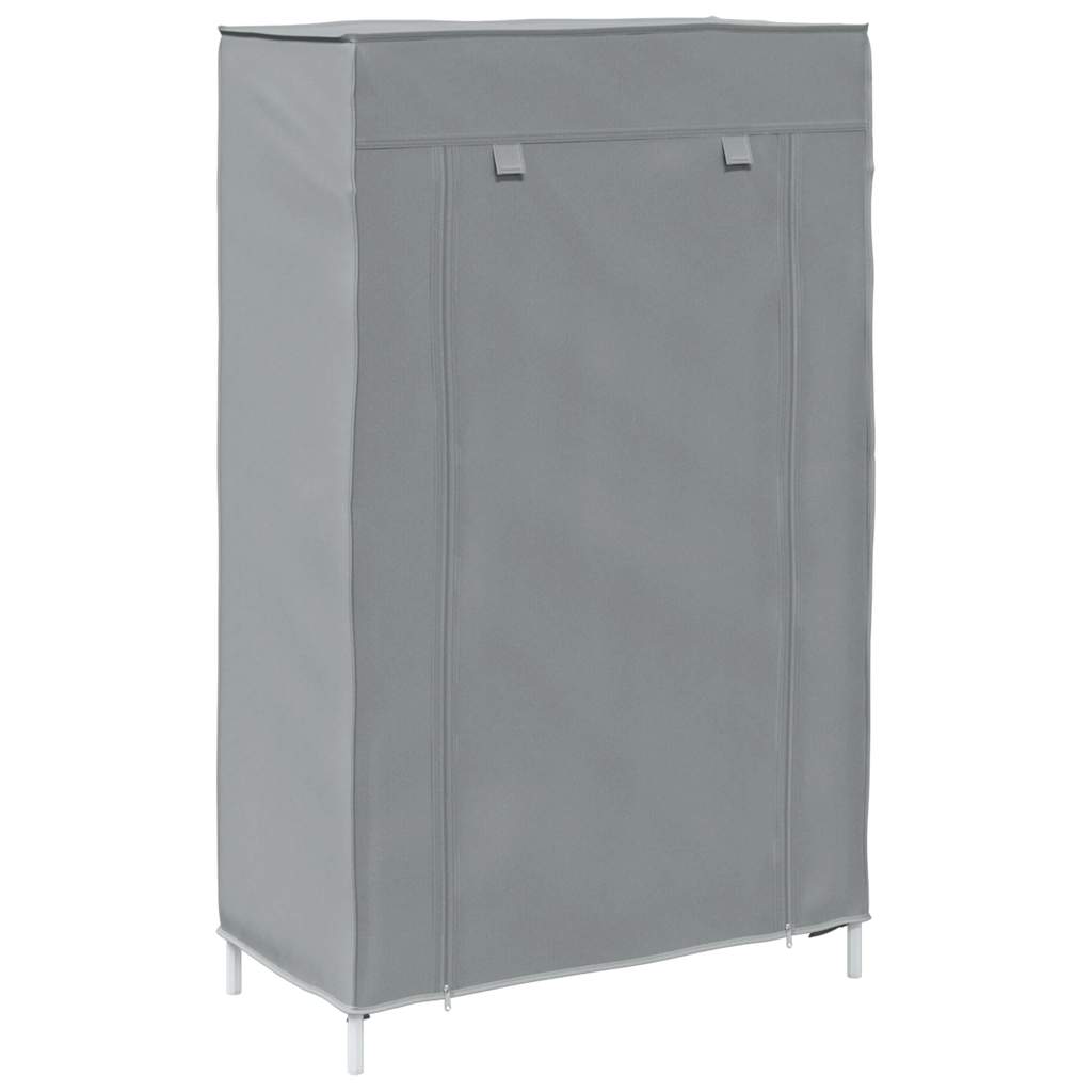 Meuble à chaussures gris 60,5x30x97 cm tissu non tissé - XIOS