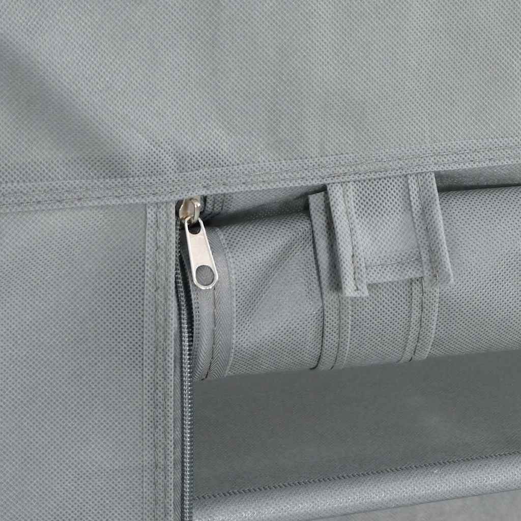 Meuble à chaussures gris 60,5x30x97 cm tissu non tissé - XIOS