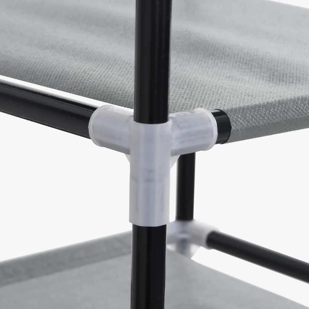 Meuble à chaussures gris 60,5x30x97 cm tissu non tissé - XIOS