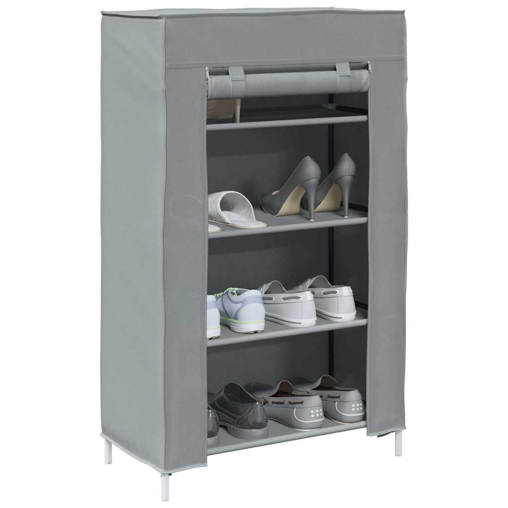 Meuble à chaussures gris 60,5x30x97 cm tissu non tissé - XIOS