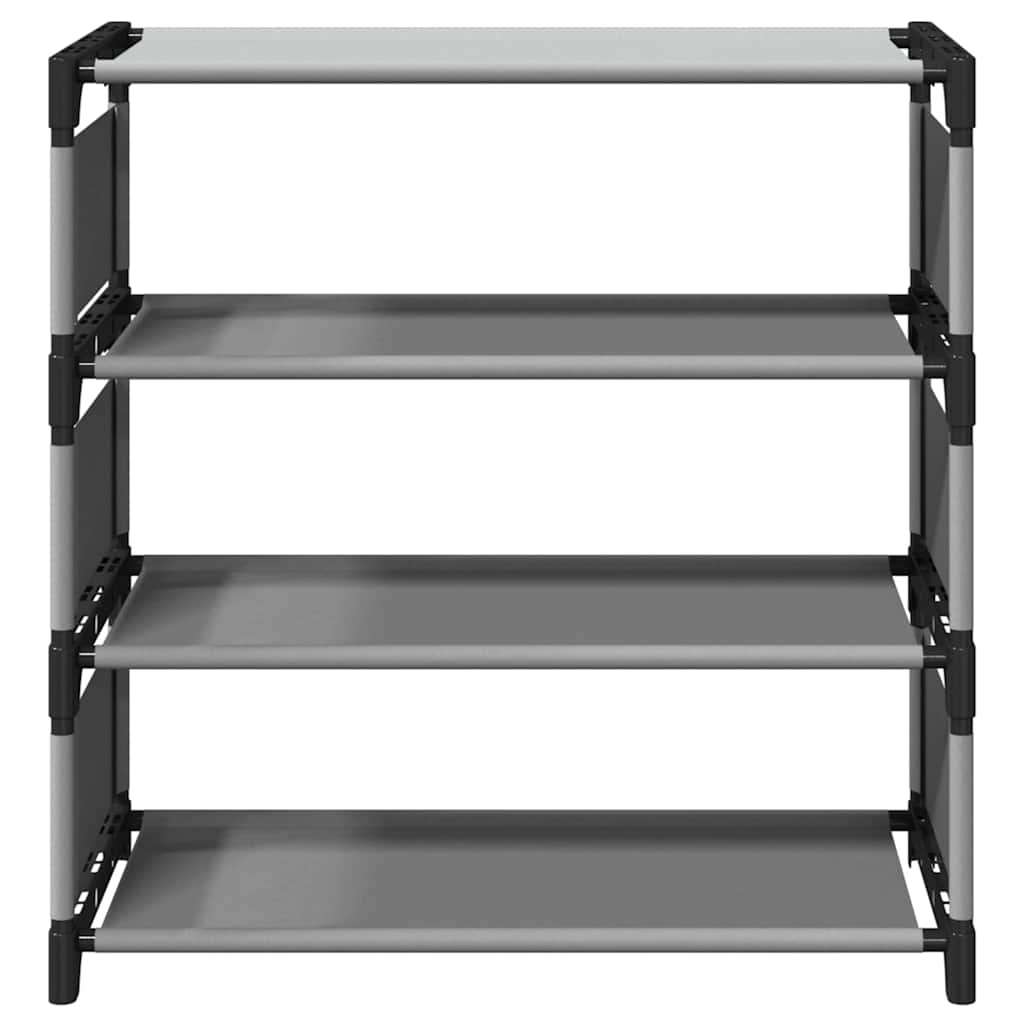 Étagère à chaussures 4 niveaux gris 54x28x55 cm tissu non-tissé - XIOS