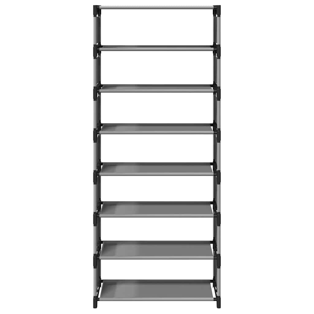 Étagère à chaussures 8 niveaux gris 54x28x124cm tissu non-tissé - XIOS