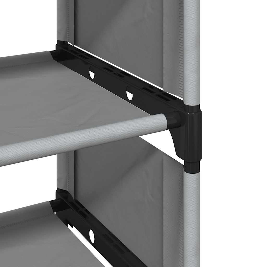 Étagère à chaussures 8 niveaux gris 54x28x124cm tissu non-tissé - XIOS