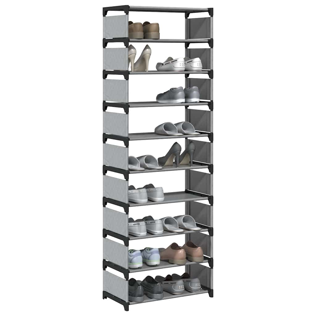 Étagère à chaussures 10 niveaux 54x28x158 cm tissu non-tissé - XIOS
