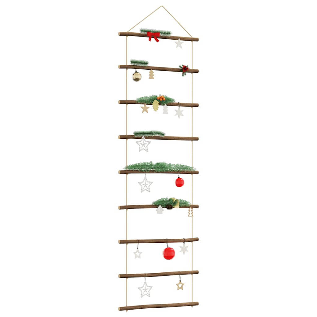 Décoration murale en forme d'échelle 50x150cm branche naturelle