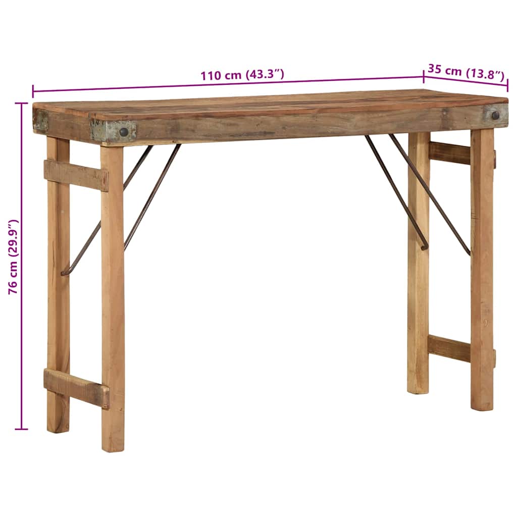 Table console Marron 110 x 35 x 76 cm - XIOS