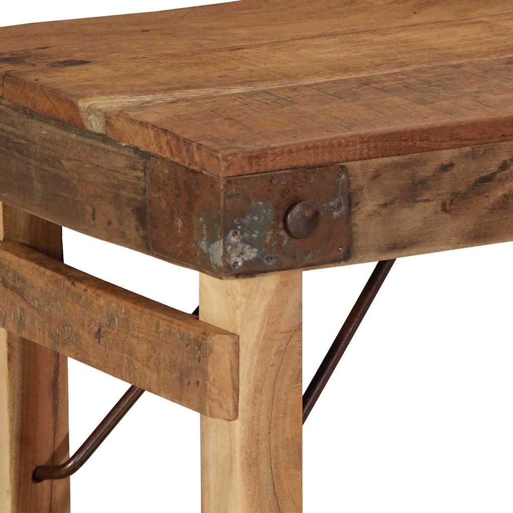 banc Naturel 110 x 35 x 46 cm Bois ancien récupéré - XIOS