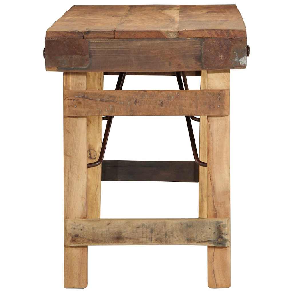 banc Naturel 110 x 35 x 46 cm Bois ancien récupéré - XIOS