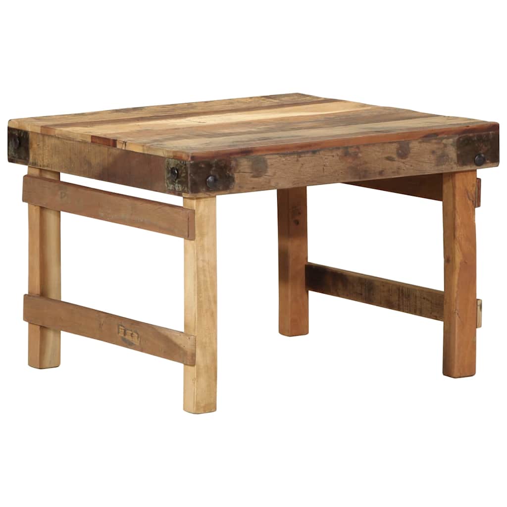 Table basse Marron 60 x 55 x 40 cm bois de récupération massif - XIOS