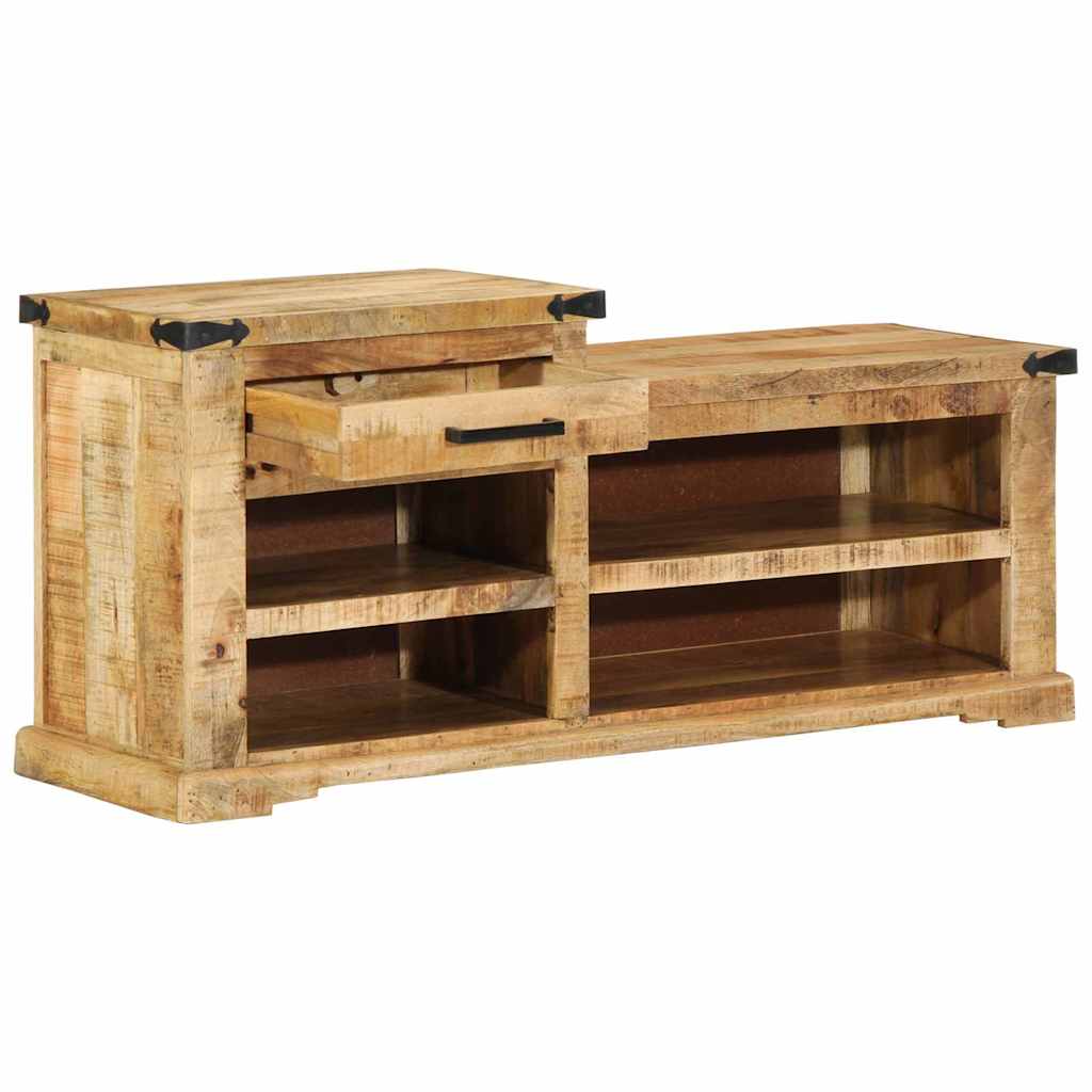 banc avec tiroir Marron 110 x 35 x 50 cm Manguier brut - XIOS