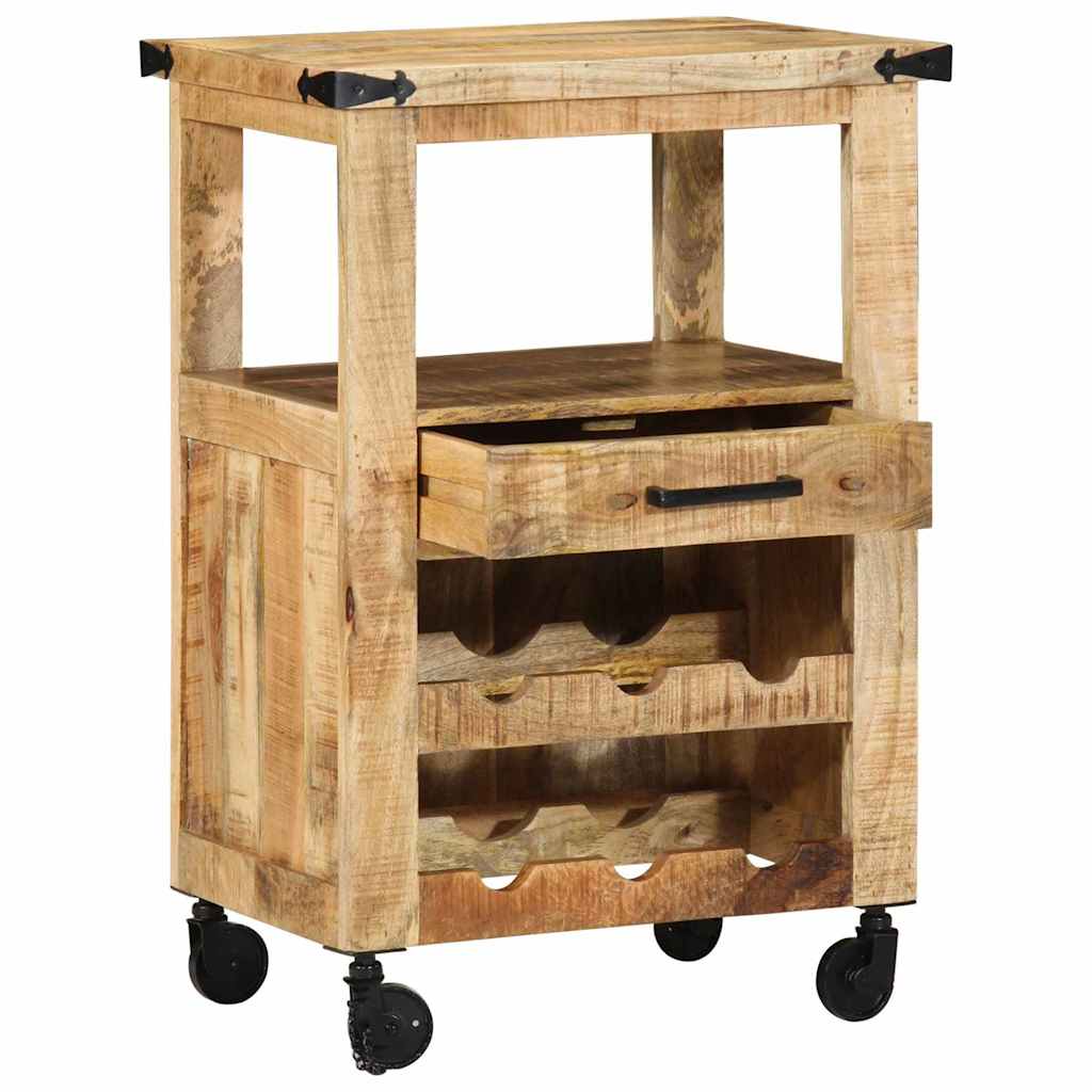 Chariot de cuisine Marron 55 x 40 x 80 cm Bois de mangue massif - XIOS