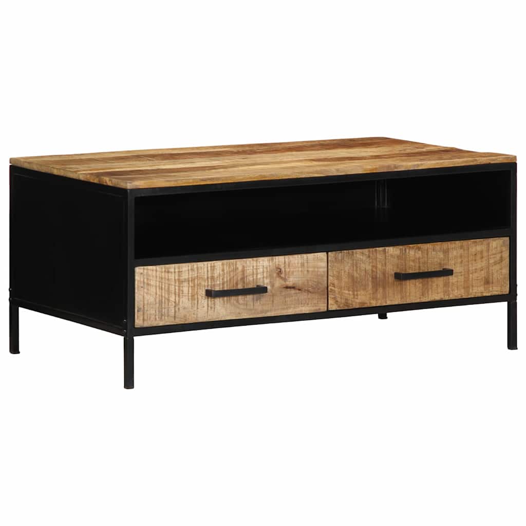 Table basse Marron 90 x 50 x 40 cm Bois de manguier massif - XIOS