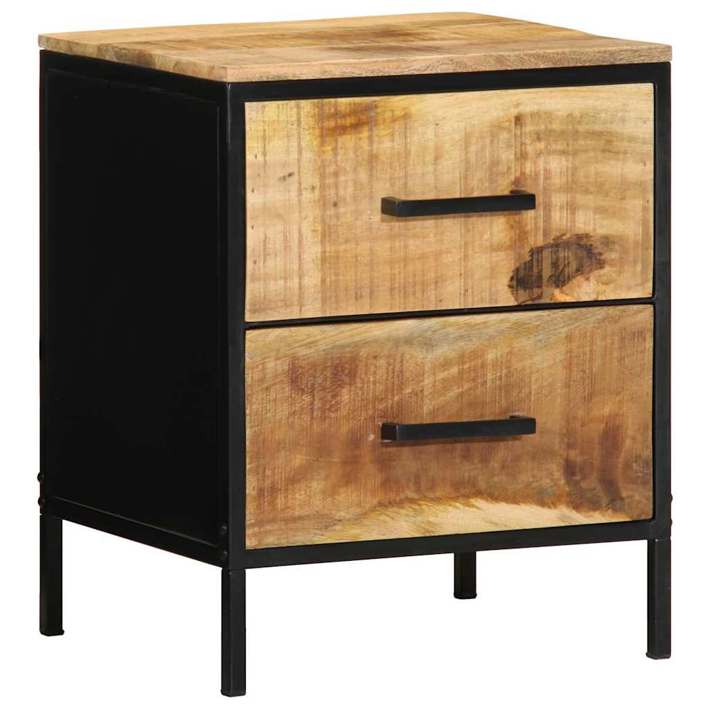 Cabinet de chevet 2 pcs Marron et noir 40 x 35 x 50 cm - XIOS