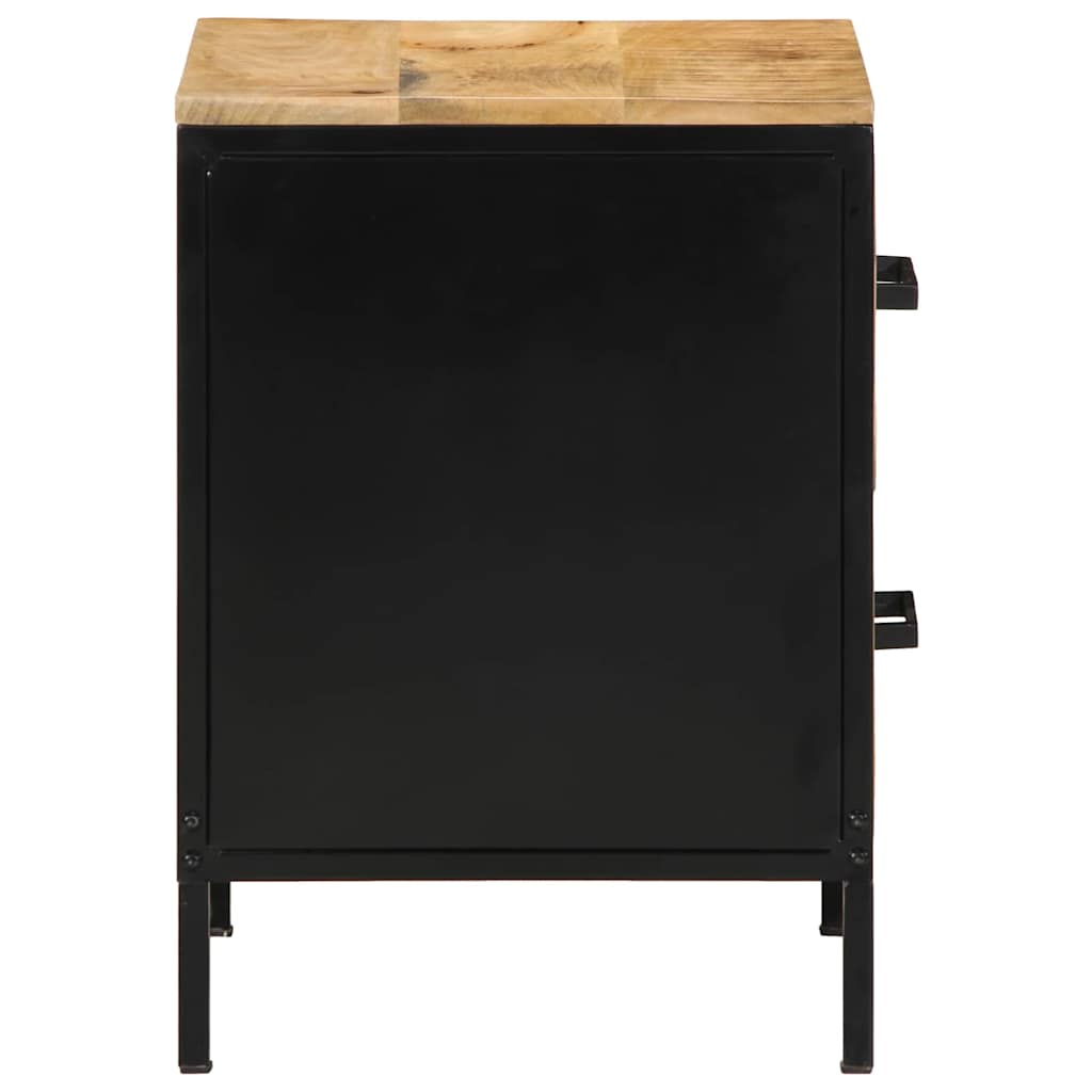 Cabinet de chevet 2 pcs Marron et noir 40 x 35 x 50 cm - XIOS