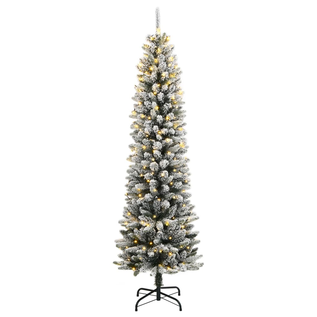 Sapin de Noël artificiel 150 LED et neige floquée 150 cm - XIOS