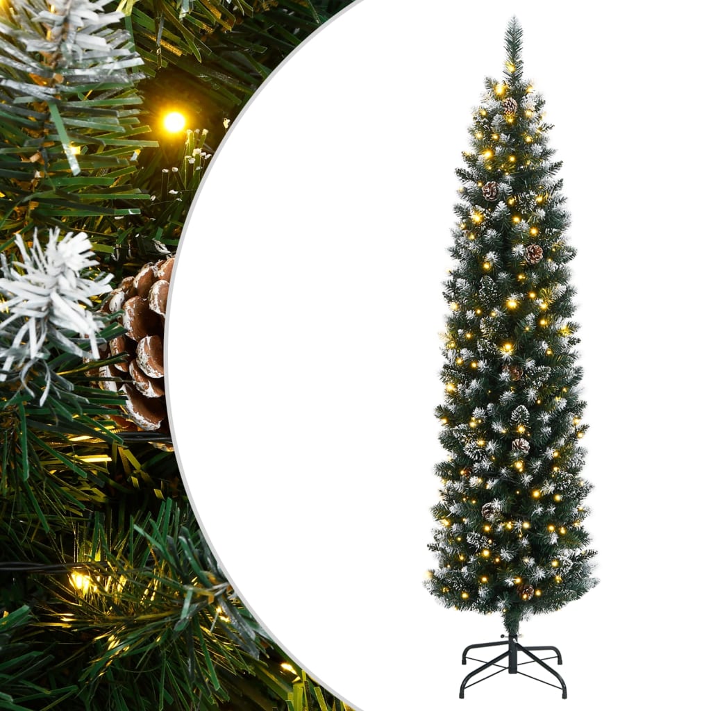 Sapin de Noël artificiel mince 300 LED 180 cm - XIOS