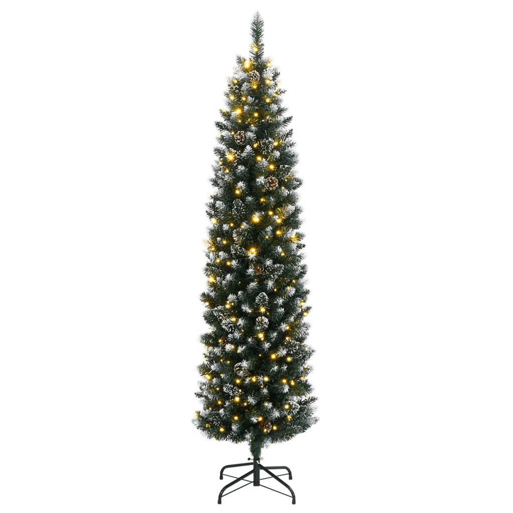 Sapin de Noël artificiel mince 300 LED 210 cm - XIOS