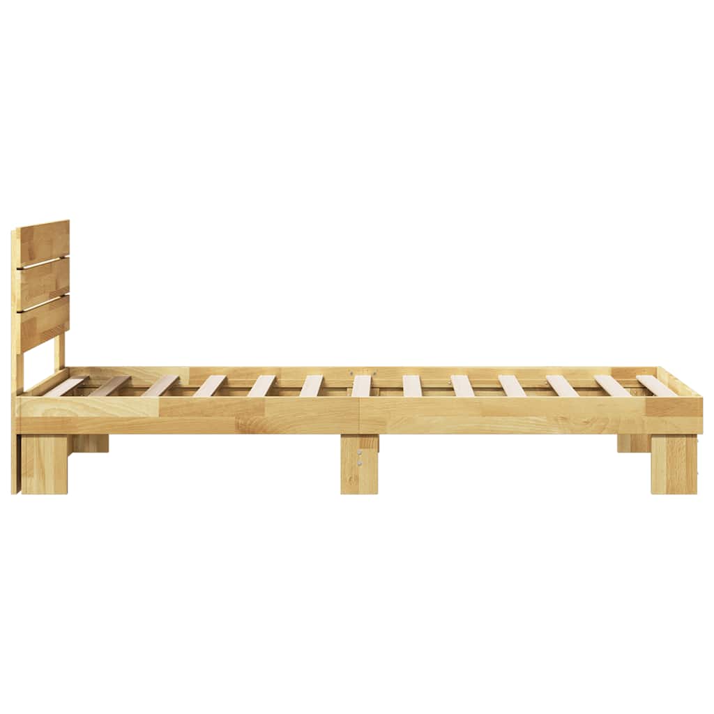 Cadre de lit avec tête de lit sans matelas 75 x 190 cm - XIOS